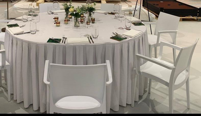 Decorative Tassel Table Skirt for Rectangular Round Table Birthday