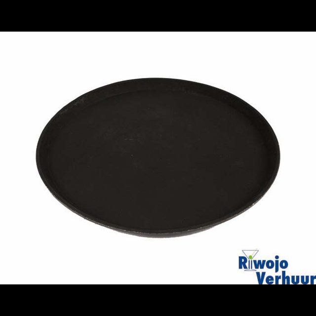 Decoratief rond dienblad hammered 40 cm beige taupe | Luxury Lifestyle
